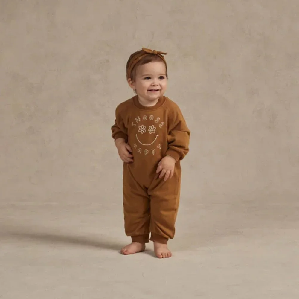NWT - Rylee + Cru raglan jumpsuit, Choose Happy print​​​​​